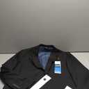 Haggar Men's Active Series Solid Gab Tailored Fit Blazer Suit, Black, 48R