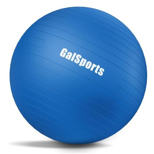 GalSports Stability Ball for Core Training & Physical Therapy – Anti-Burst, Slip-Resistant Yoga Ball for Home Gym, Pilates, Balance & Posture Improvemen