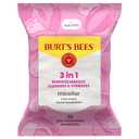 Burts Bees Micellar Rose Water Facial Towelettes, 100% Plant Based Cloth; 99% Natural Origin; Remove Makeup, Cleanse, Hydrate; No Greasy, Oily Residue; All Skin Types 