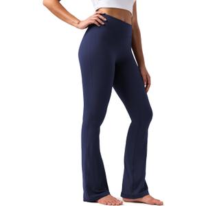Colorfulkoala No Front Seam Flare Leggings Tummy‑Control for Women