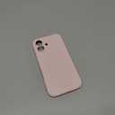 Magnetic for iPhone 16 Case [Compatible with Magsafe] [Premium Silicone Satin-Smooth Touch] Slim Shockproof Anti-Scratch Microfiber Lining Case, 6.1 inch, Chalk Pink