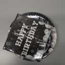 96 Pcs 18th Birthday Decorations for Boys Girls Black White 18th Party Plates Disposable Time To About Happy 18 Paper Tableware Set for 18 Year Old Birthday Party Supplies Serves 24