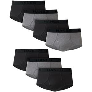 Hanes Ultimate Men's Briefs, Soft Moisture Wicking Underwear, Tagless, 7-Pack XL