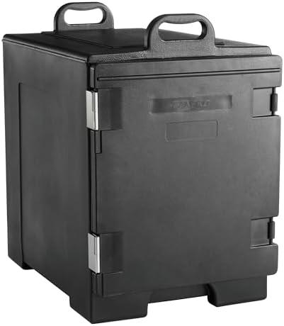 Commercial Insulated Food Pan Carrier, Holds 5 Full-Size Food Pans 2-1/2" Deep, Black (29A-007)