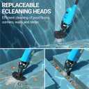 Pool Vacuum for Above Ground Pool, 18GPM Powerful Suction/87” Extension Pole/60Mins Runtime, Spot Fast Cleaning Cordless Handheld Pool Vacuum Cleaner for Spas Inground Above Ground Pool Vacuums