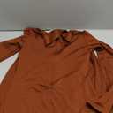 Azhong Women's Sexy Long Sleeve Turtleneck Jumpsuits Bodycon Back Zipper High Waist One Piece Casual Club Rompers (Medium, Brown)