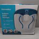 Homedics Bubble Mate Foot Spa, Toe Touch Controlled Foot Bath with Invigorating Bubbles and Splash Proof, Raised Massage Nodes and Removable Pumice Stone