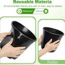4pcs 10 Gallon Pots for Plants, 10 Gallon Plastic Nursery Pot with Drainage Holes, Planter Seedling Pots for Nursery Garden, Flowers, Succulent Outdoor Indoor (10 Gal- 4 Pack)