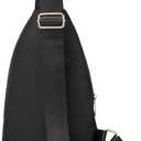 AOSTIHOT Small Sling Backpack for Women, Chest Bag Daypack Crossbody for Travel Sport Running Hiking Black