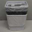 3 Pack Automatic Small Bathroom Trash Can with Lid - 2.5 Gallon Touchless Garbage Can, Motion Sensor Smart Trash Bin, Slim Dog Proof Trashcan, Waterproof Plastic Wastebasket for Bedroom Office Kitchen (Black/White/Grey)