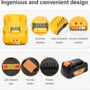 20v Max Battery Replacement for Dewalt Battery 5.0Ah with DCB112 Battery Charger Station for DCB200 DCB120