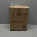 2025 Upgrade Bathroom Light Fixtures, 4-Light Coastal Vanity Lights with Crystal Glass Shade, Black Bathroom Wall Lamp for Mirror Kitchen Hallway Cabinet