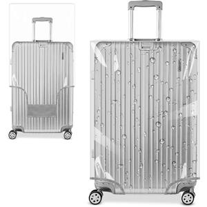 Yotako Clear PVC Suitcase Cover Tough Protector, 30 Inch Luggage Covers for Wheeled Suitcase 30"