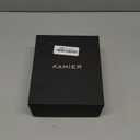 KAMIER Watch Case with Combination Lock - 4 Watch Storage and Jewelry Organizer - Watch Travel Case for Ring and Watch Storage, PU Leather Travel Watch Case, Ideal for Gift (With Gift Box), Green