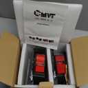 LED Replacement Tail Lights Taillights for 1979-2006 Jeep Wrangler TJ YJ CJ-5 CJ-7 , Smoke Lens BAR Square Brake Stop Turn Signal Reverse License Plate lamp w/ Side Marker Light Assembly, 2PCS