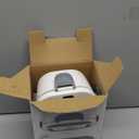 Vabaso Electric Lunch Box Food Heater, 80W Electric Heating Lunch Boxes Lunch for Car/Men/Adults/Home/Work, 1.5L Removable 304 Stainless Steel Container, 110V/12V/24V, with Fork & Spoon (White Gray)