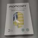 Momcozy Baby Hooded Towel, 2 Pack Baby Towel Set, Super Soft Bath Towel with Original Design, Shower Gifts for Infant, Toddler (28 X 28 Inch, Lemon Leaves)