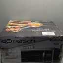 Emerson MW1338SB Countertop Microwave Oven, 6 Pre-Programmed Settings, Removable Glass Turntable, Child Safety Lock, 1.3 Cu ft, 1000W, Stainless Steel