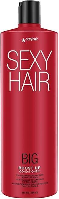SexyHair Big Boost Up Volumizing Shampoo/Conditioner with Collagen | 20% More Volume | SLS and SLES Sulfate Free | All Hair Types