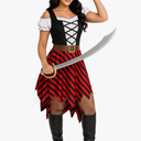 Morph Adult Pirate Costume for Women - Dress, Outfit, Female Wench, Halloween Costume Size L