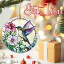 Hummingbird Christmas Ornament Christmas Tree Ornament & Holiday Decor, Perfect Holiday & Xmas Gift for Hummingbird Lovers & Mom, Gift Ideas