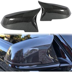 ECOTRIC Side Mirror Covers Door Mirror Cap Compatible with BMW F20 F21 F22 F23 F30 F31 F32 F33 F34 F36 F87 X1 E84 Rearview Replacement Carbon Fiber Style Pair