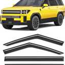 Extra-Thick Window Rain Guard for Hyundai Santa Fe 2024 2025 2026 Rain Guards Side Window Visors Tape-on Vent Visor Window Deflectors Vent Shades