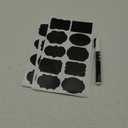96 Chalkboard Labels for Storage Bins, Chalkboard Stickers with Chalk Maker, Chalk Labels for Kitchen Containers and Organizing, Removable Black Food Pantry Label Stickers for Jars Glass Bottles