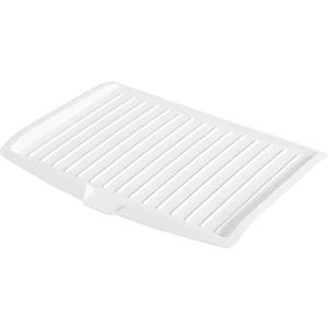 Kitchen Utility Draining Board, Light Weight, Space Efficient, Water Drain (White)