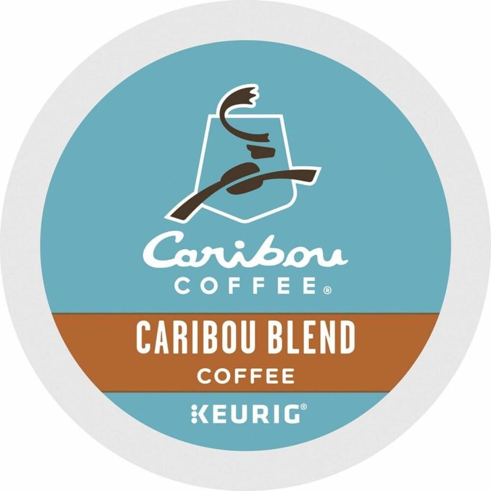 Caribou Coffee Caribou Blend, Single Serve Coffee K-Cup Pod, Medium Roast, 24-Count For Brewers
