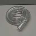 JoyTube 1"ID x 1-1/4"OD Steel Wire Suction Vinyl PVC Flexible Tubing, High Pressure Heavy Duty UV Chemical Resistant Clear Thick Suction Tube Hose, 3.3 FT