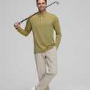Mens Golf Shirts Long Sleeve Moisture Wicking Collared Work Business Casual Tennis Polo Shirts for Men (XXXL)