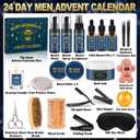 Christmas Stocking Stuffers for Men, Beard Care Grooming Gifts with Assorted Beard Balm Beard Oil and Relaxing Spa Gifts Christmas Gifts for Husband Father Boyfriends Young Men