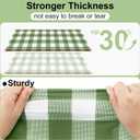 misaya 3 Packs Buffalo Disposable Table Cloth, 54 x 108 Inch Waterproof Plastic Tablecloth, Rectangle Sage Green and White Checkered Table Covers for Picnic, Birthday, Party