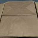 BagDream Large Paper Grocery Bags 12x7x14 Inches 100Pcs - Kraft Brown Shopping Bags With Handles, Heavy Duty Barrel Sack, Recycled Takeout Retail Paper Gift Bags Bulk