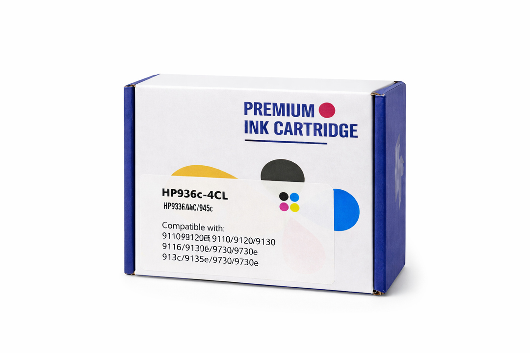 936XL 936e 936 Ink Cartridges Combo Pack: Replacement for HP Ink 936XL Black and 936 Color Combo Pack to Work with OfficeJet Pro 9110 9120 9130 9720 9730 9122 9125 9128 Printer (BK/C/Y/M, 4-Pack)