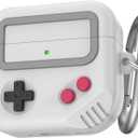 TRONWIN AirPods 4 Case, Silicone Game Design 2024 Case for Apple AirPods 4 Generation with Active Noise Cancellation, Cute Cover for AirPod 4 Gen for Women/Men (Light Grey)