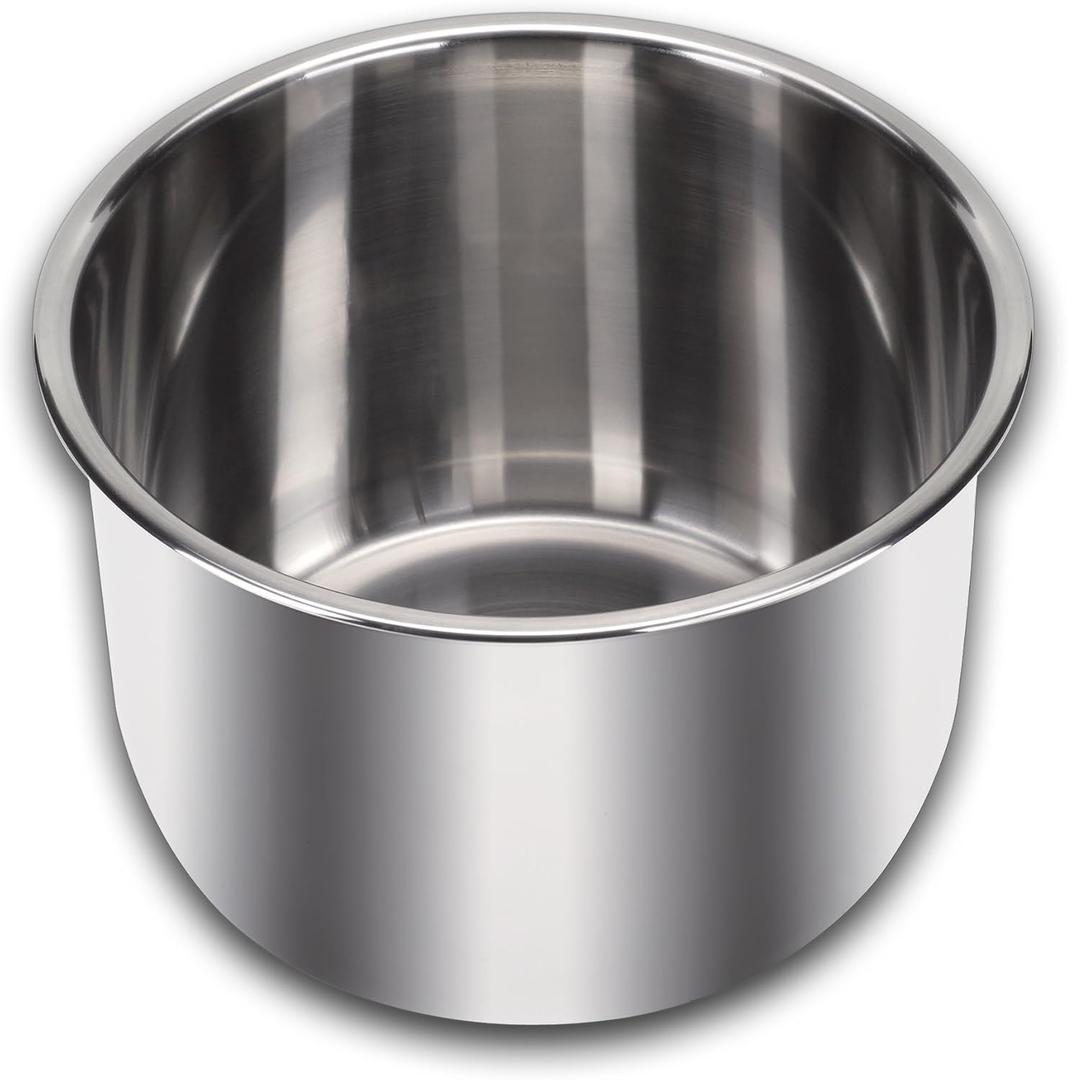 Instant Pot Stainless Steel Inner Cooking Pot 8-Qt, Polished Surface, Rice Cooker, Stainless Steel Cooking Pot, 8 Quarts