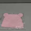 Duoyeree Baby Hat Newborn Hat Adorable Cotton Bear Ear Beanie Cap for Infant Girl Boy 0-6 Months Pink