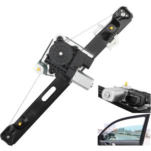 Window Regulator, Compatible with 06-12 BMW3 E90 E91 323i 325i 325xi 328i 328xi 330i 330xi 335d 335i 335xi xDrive M3 BMW 3 Rear Window Lift, Replace 748-468 Rear Left Driver Side Windows Motor Lifter
