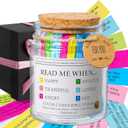 Bible Verse Jar, Read Me When Bible Verses Jar for Daily Encouragement - Christian Gifts for Women, Mothers Day Gift for Mom, Birthday Gifts, Graduation Gift, Prayer Cards With A 48-inch Ribbon Bow
