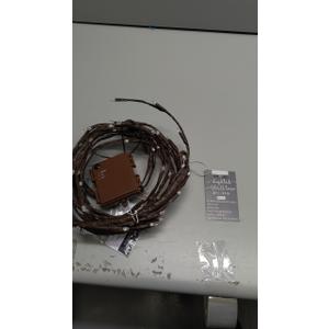 Lighted Christmas Wall Tree - Indoor/Outdoor LED 3 Foot High - Multi-Colored Lights - Battery Operated with Timer