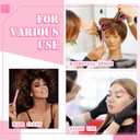 90 Piece Hair Styling Set: 30 Teasing Brushes, 30 Rat Tail Combs, 30 Edge Brushes for Women, Babies, and Kids - Pink