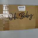 Oh Baby Neon Sign for Backdrop Wall Decor, Boy and Girl Baby Shower Decorations Led Light up Sign Compact 16.5x6.7 inch for Party Decor, Warm White