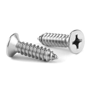 #12 x 5/8" Wood Screw 100Pcs 18-8 (304) Stainless Steel Screws Flat Head Phillips Fast Self Tapping Drywall Screws by SG TZH