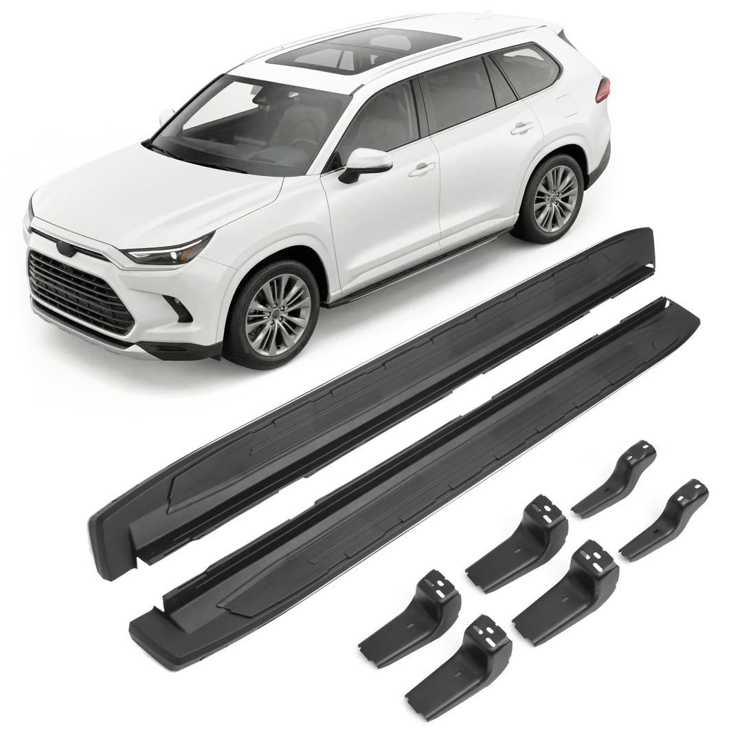 Running Boards Side Steps Compatible with Toyota Grand Highlander/Lexus TX350 TX500h TX550H+2023 2024 2025 2026 Accessories, 2PCS Heavy-Duty Nerf Bars Pedals Quick & Easy to Install