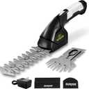 Sun Joe HJ604C Cordless Grass Shears and Hedge Trimmer, 2-in-1 Handheld Shrub Trimmer, 7.2V Lithium-Ion Battery, 1250 RPM Steel Blades, Charger Included