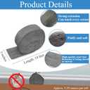 TAFFY'S Steel Wool Pads 0000 for Glass - Extra Fine SteelWool for Cleaning & Polishing - Steel Wool Mice Control (6 Rolls (150g Each))