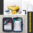 Woanger 40 Pcs Dust Bags for Handbags Drawstring Dust Proof Purse Storage Bags, 2 Size Non Woven Breathable Fabric Shoes Pouch for Purse Backpack Boots Cloth Storage Travel Package Organizer, White