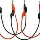 Test Lead [12"] Banana Plug Male Stackable to Banana Plug (2-sets)